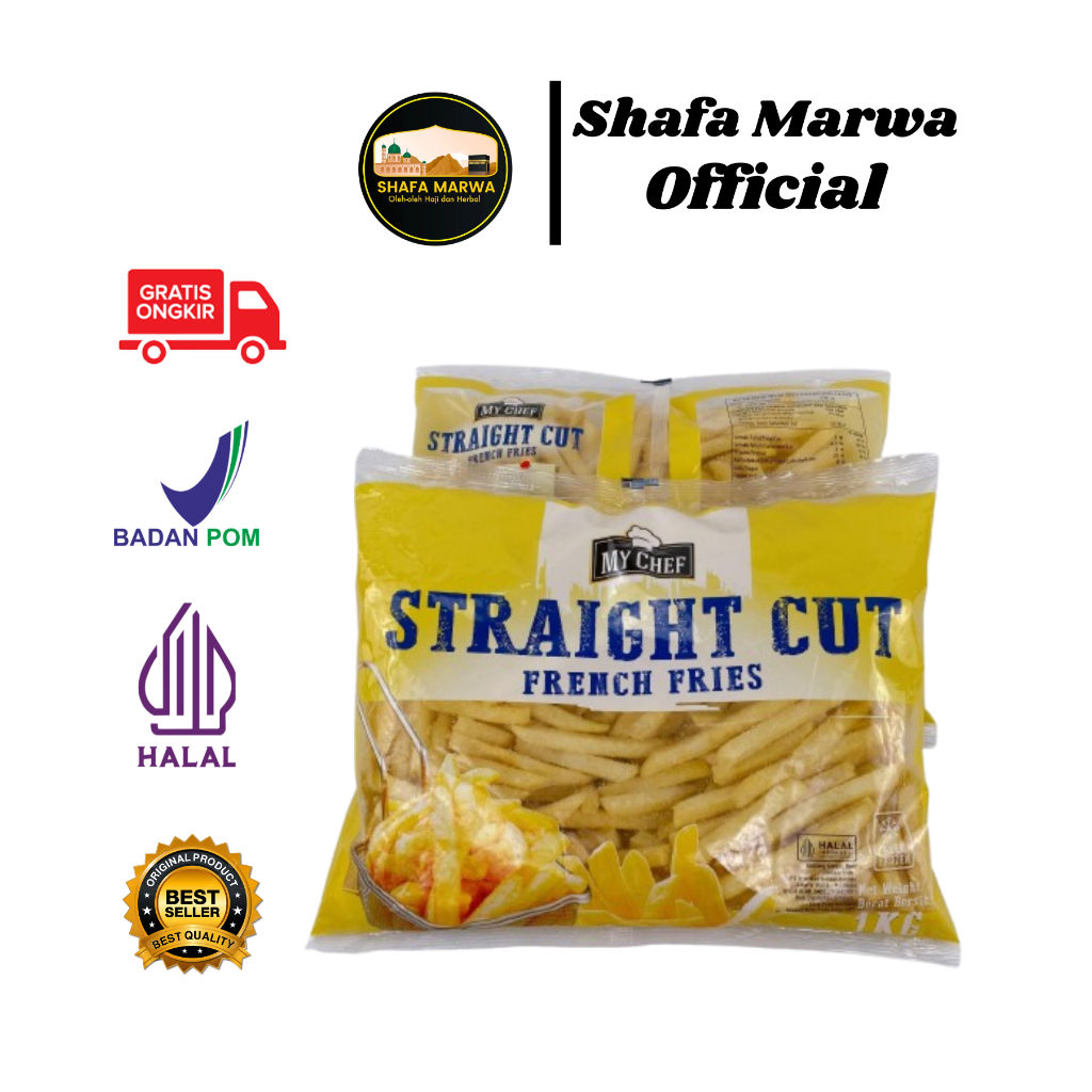 

Kentang Goreng My Chef Instan | My Chef Straight Cut French Fries 1Kg