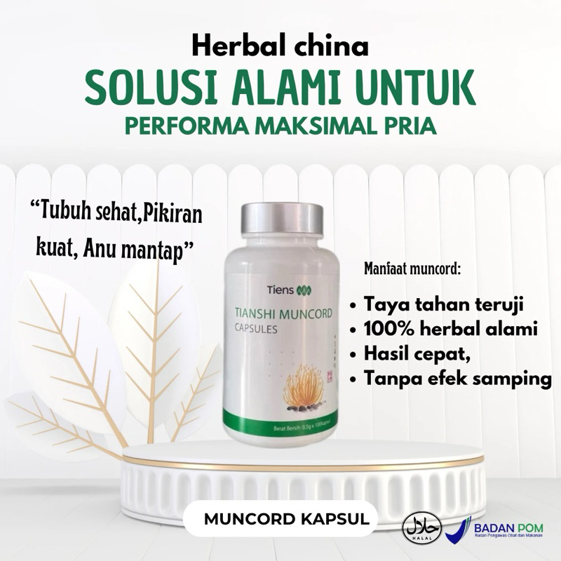 

MUNCORD KAPSUL - Performa pria kuat - suplemen penambah stamina