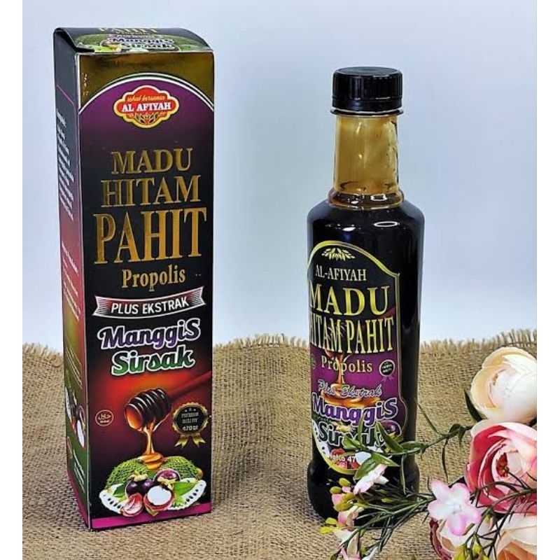 

Madu Hitam Pahit Propolis Al - Afiyah 470gr Original 100%