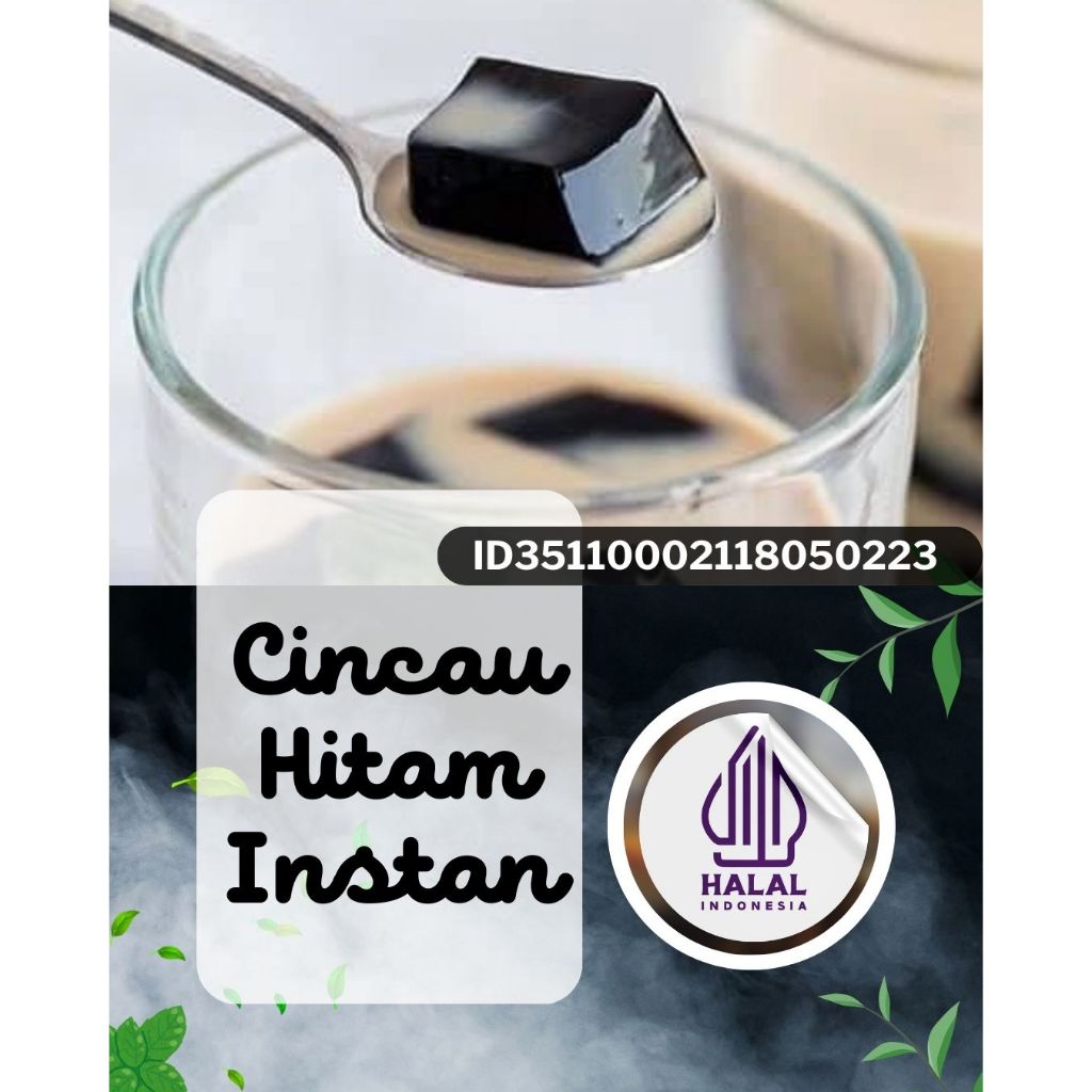 

PREMIUM...!! Bubuk Cincau Hitam Instan Powder Kemasan Aluminium Foil 1 Kg