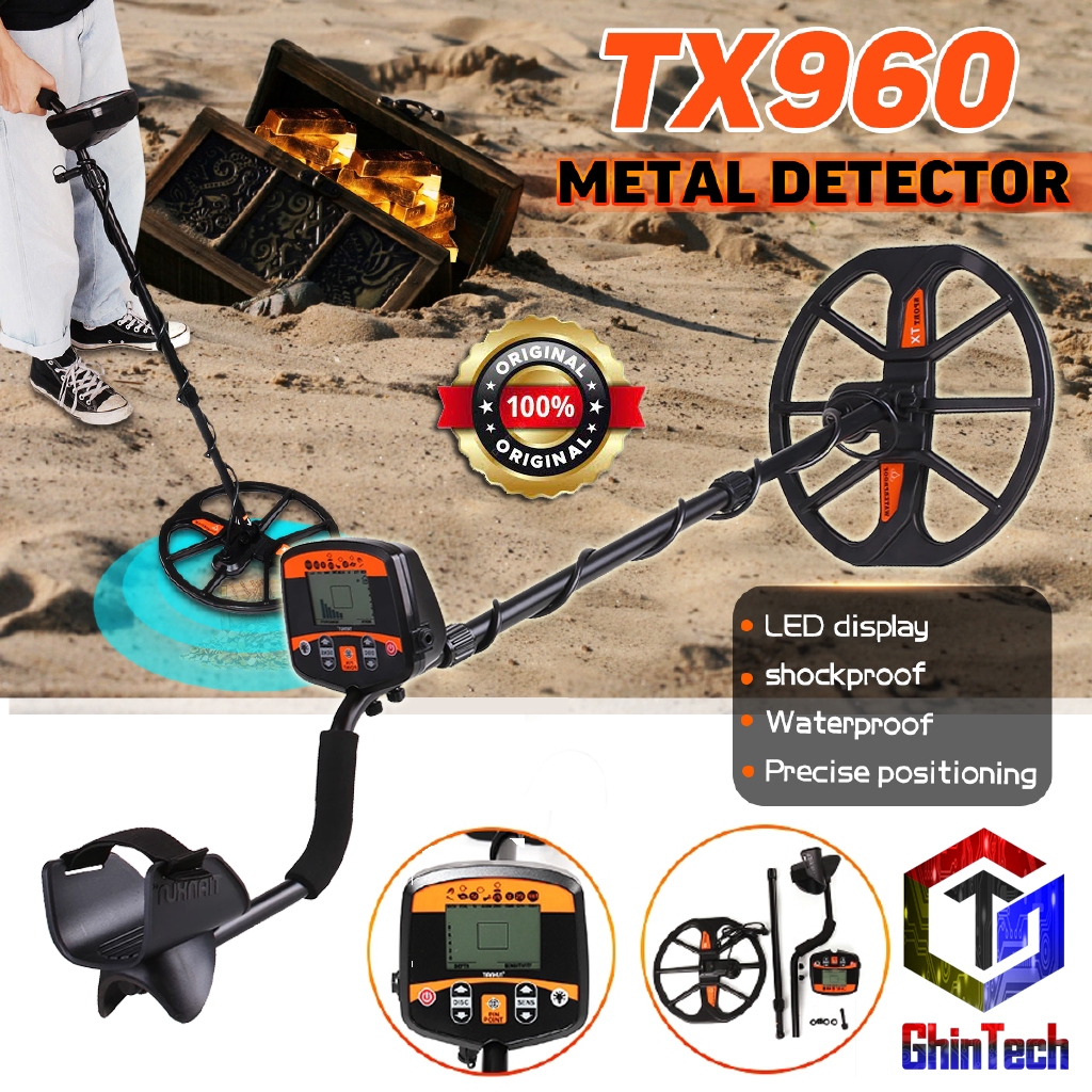 TIANXUN Metal Detektor TX950 TX960 Logam Emas Gold Silver Besi Alumunium Pendeteksi Logam Dan Emas M