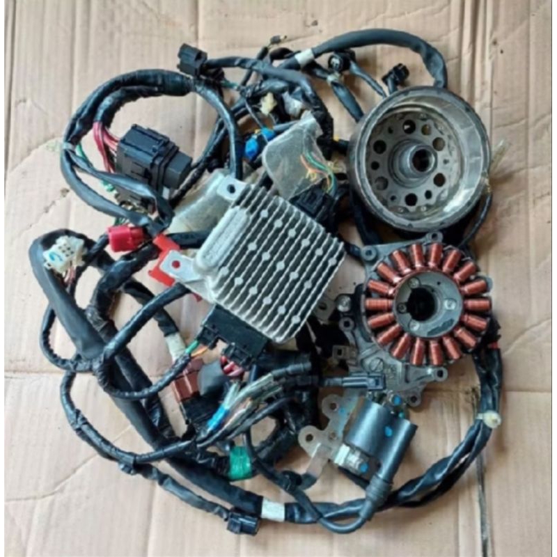 ACG PENGAPIAN SATU SET ECU MAHNIT SEPUL KABEL BODY HONDA VARIO 125 LED K60 COPOTAN ORIGINAL