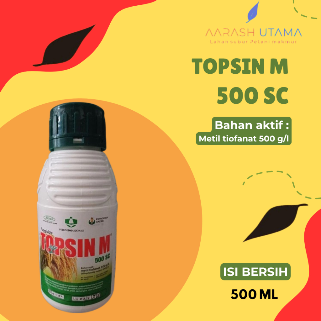 Fungisida sistemik Topsin M 500Ml 500SC bahan aktif Metil tiofanat 500 g/l