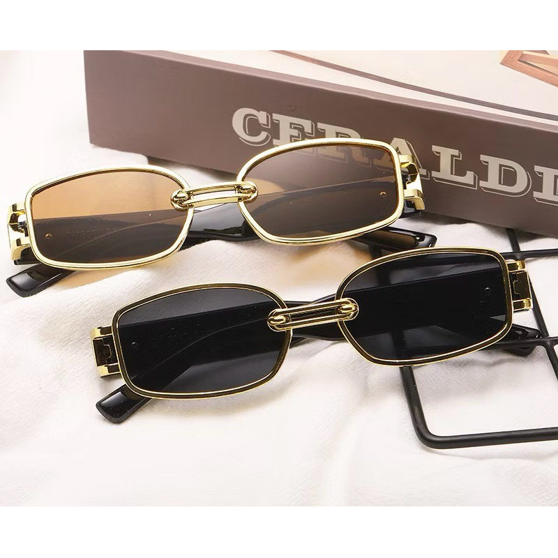 KC09 - Kacamata Hitam Ulzzang Gaya Wanita Rectangle Shades Retro KACA MATA Sunglasses
