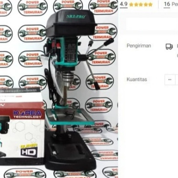 

Bor Duduk 13mm NRT PRO Norita Bench Drill 13 mm 250 watt Besi Kayu