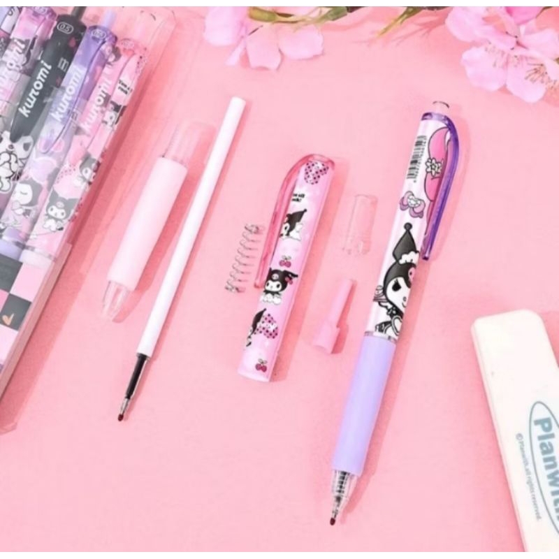 

pulpen kuromi 6pcs pulpen gel mekanik karakter lucu sekolah kantor 0.5mm