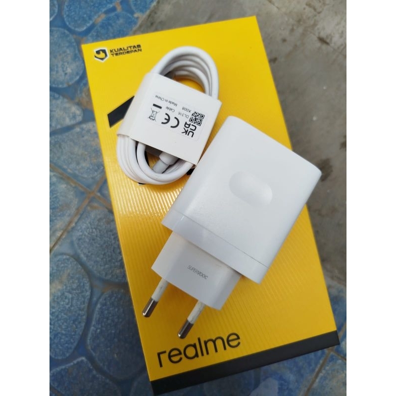Charger ori bawaan realme 45 wat super vooc