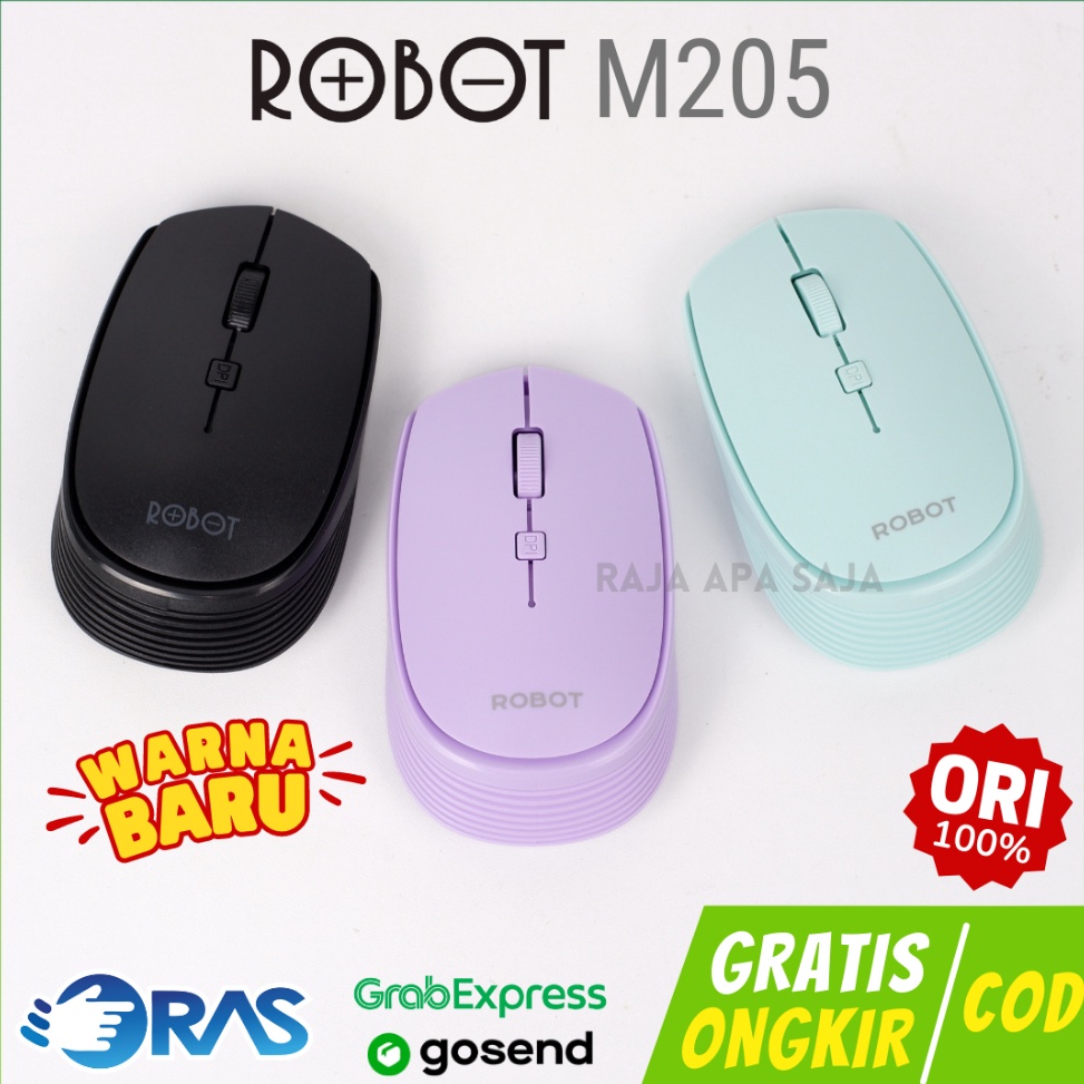 MOUSE ROBOT M25 WIRELESS  Mouse uetooth Tanpa Kabel Mous Komputer PC Laptop Mouse Leptop