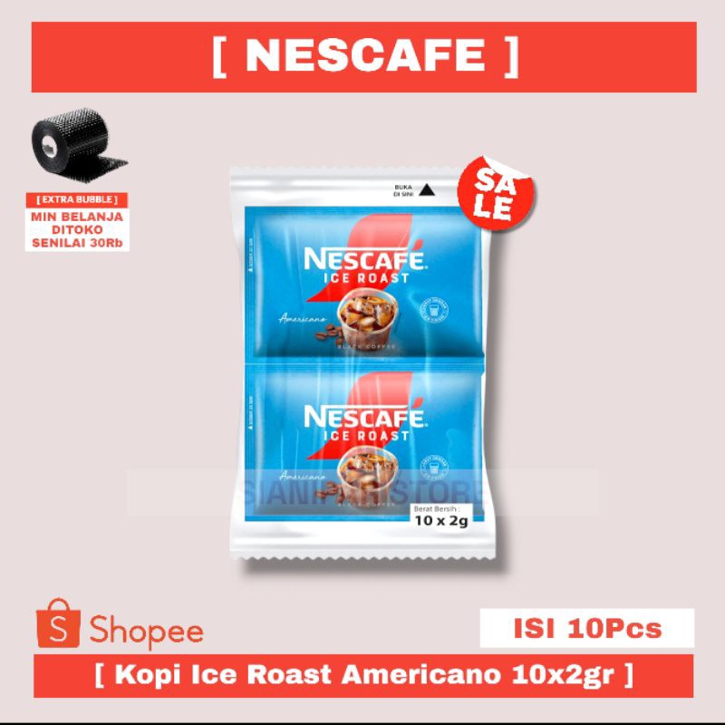 

NESCAFE Kopi Instant Ice Roast Americano Renceng 10x2gr