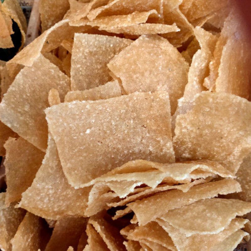 

Kerupuk gendar lempeng puli rasa bawang 1kg
