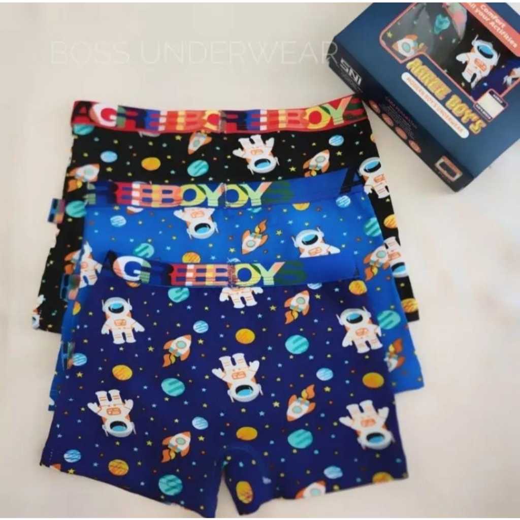 3 PCS Boxer Agree / Celana Boxer / Celana Dalam Anak / Boxer / Agree Ag 508 / Celana / Cd Anak / Cd/