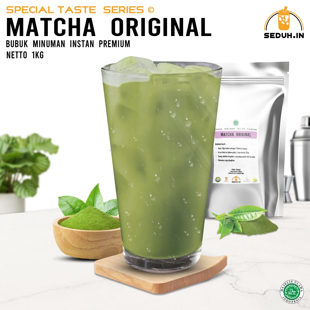 

MATCHA GREEN TEA ORIGINAL 1KG/ BUBUK MINUMAN