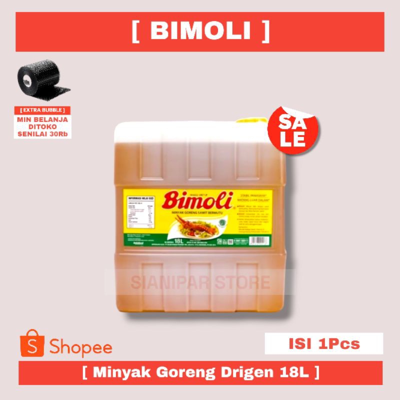 

BIMOLI Minyak Goreng Drigen Jerigen 18 Liter 18L