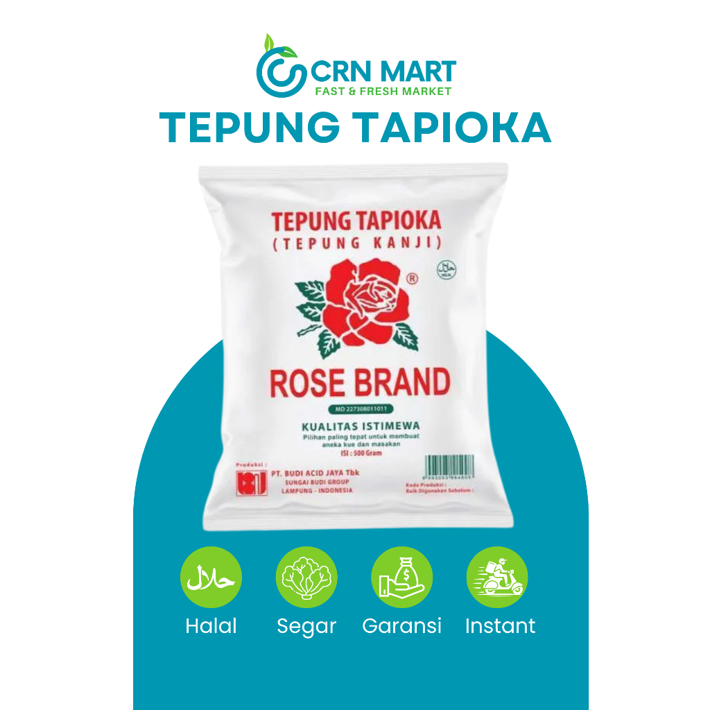 

CRN MART - ROSE BRAND Tepung Tapioka/Tepung Kanji Kemasan 500 gr