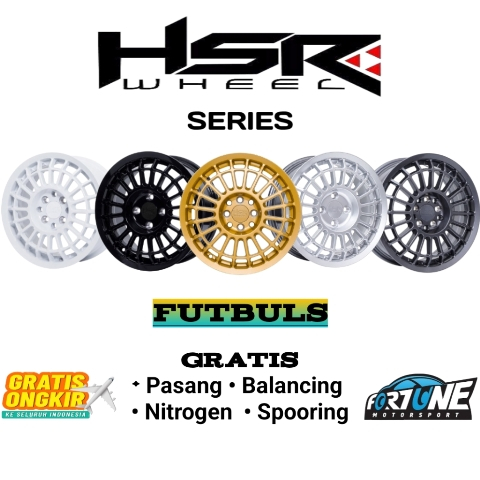 Velg Rally Ring 14 HSR Futbuls R14 Lebar 5,5 Hole 8X100-114