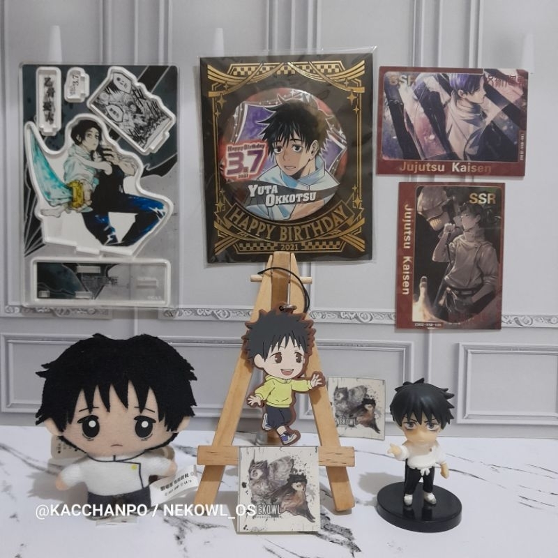 AAB Yuta Okkotsu Official Merchandise Jujutsu Kaisen Merch JJK Plush Rubber Keychain Adverge Motion 
