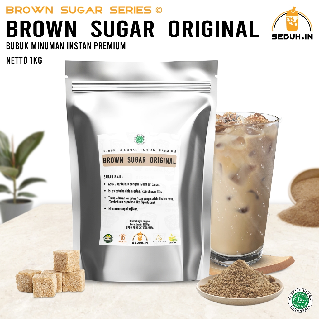 

BROWN SUGAR SEDUHIN 1KG / BUBUK MINUMAN PREMIUM