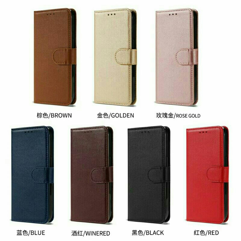 Softcase Leather Case Flip For Oppo F1 F1S F3 F5 F7 F9 F11 F15 F19 Plus Pro Soft Case Flip Wallet Ca