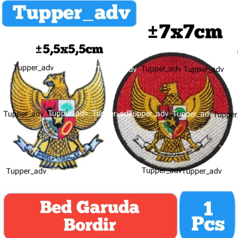 Bed Patch Garuda Bordir / Badge Garuda Bordir