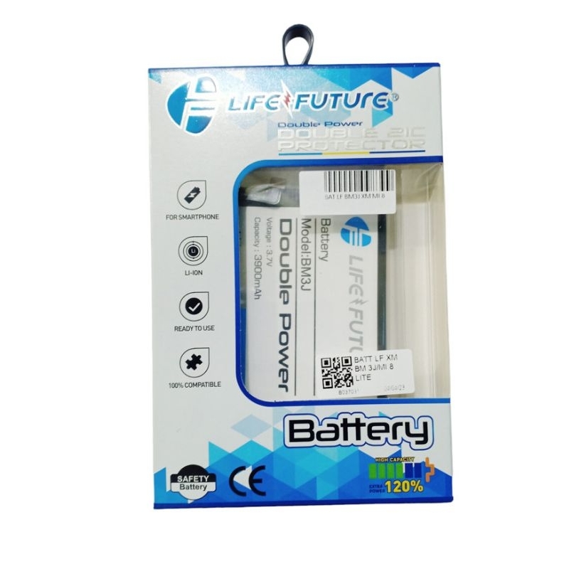 baterai double power lifeture xiaomi bm 3j /mi 8 lite