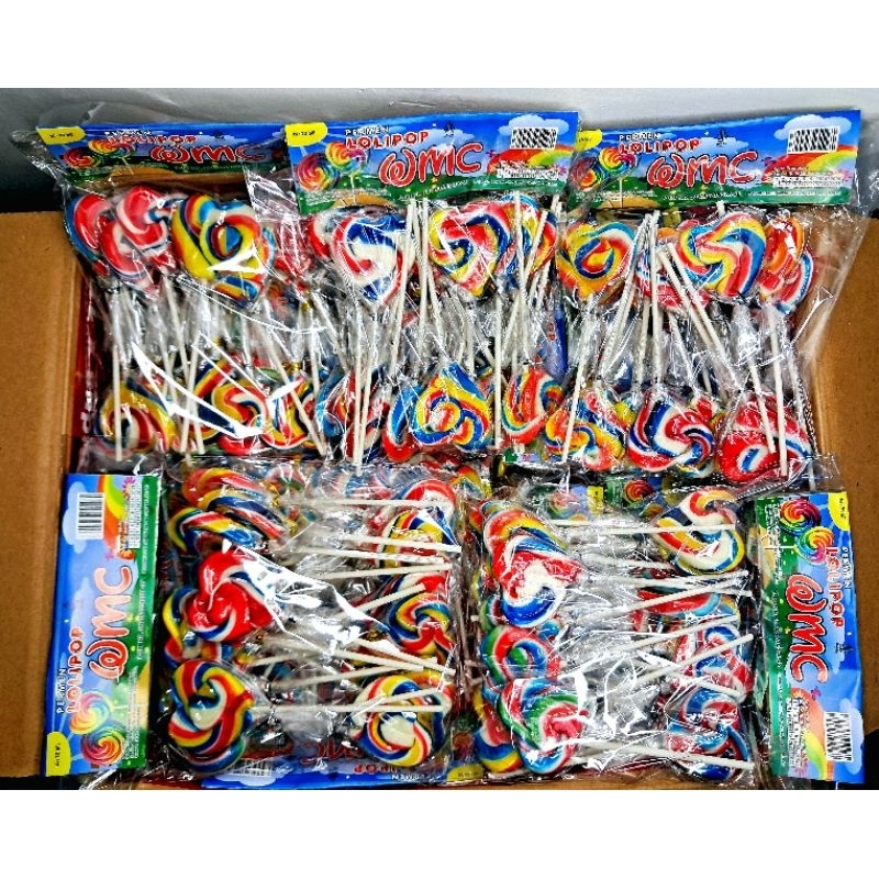 

1 karton lolipop UKUR 4,5 CM karakter love isi 40pack