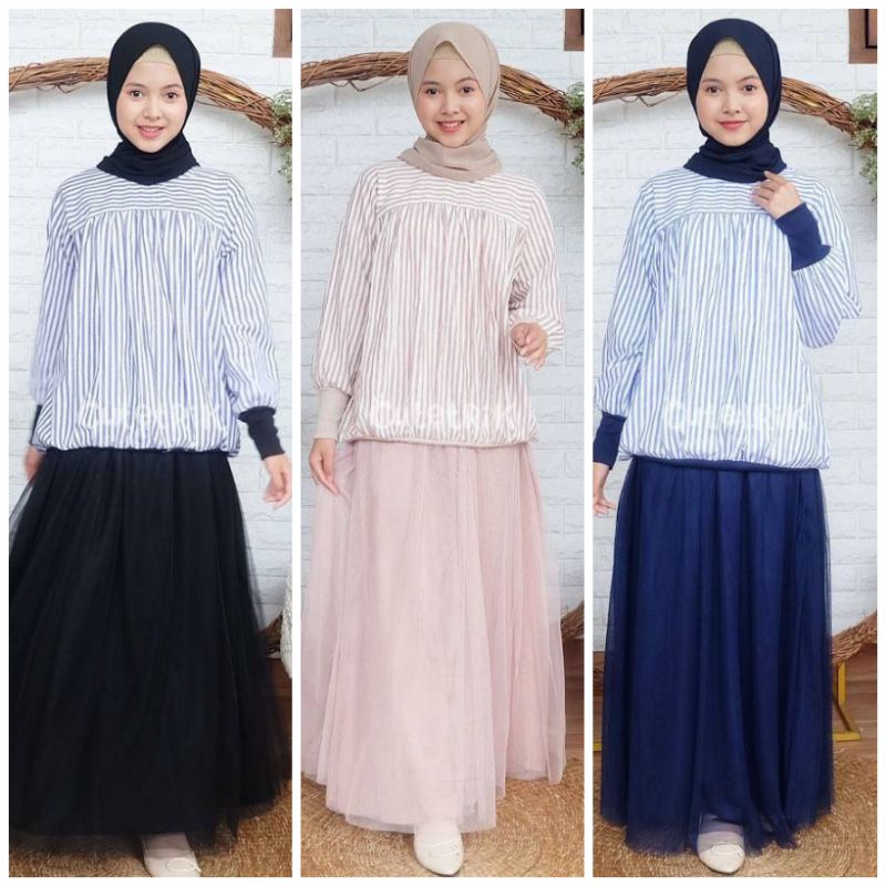 y KOREAN STYLE  CUTETRIK TERBARU  TUNIK katun TILE    ANAK DAN REMAJA