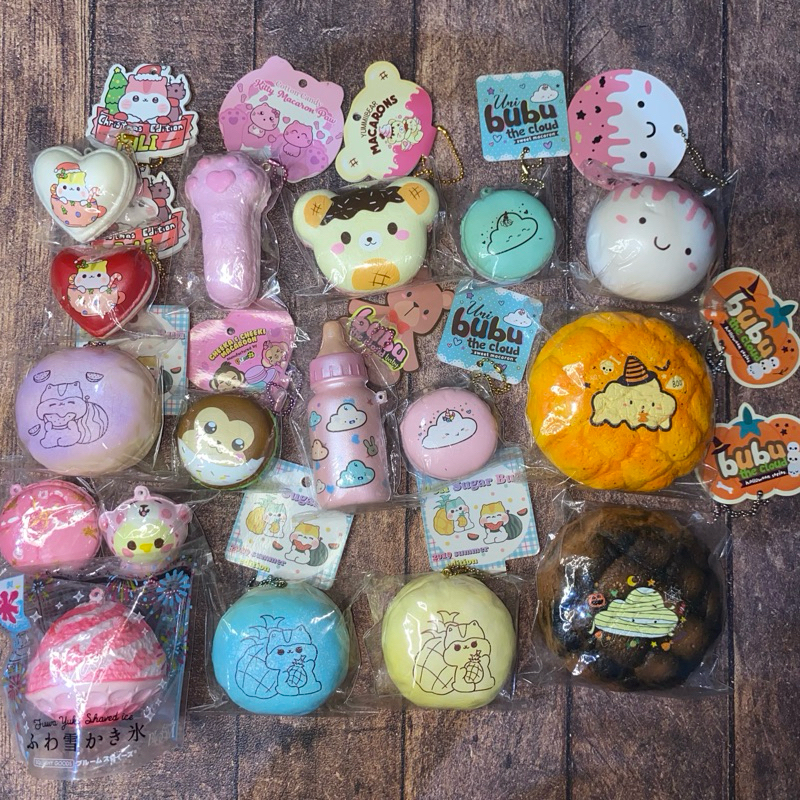 SQUISHY LICENSED TAG IBLOOM POLI PUNIMARU YUMMIBEAR BUBU