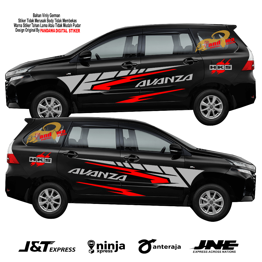 Sticker Mobil Avanza List Cutting Sticker Mobil Custom Terbaru Sticker Mobil Avanza Sigra veloz dll