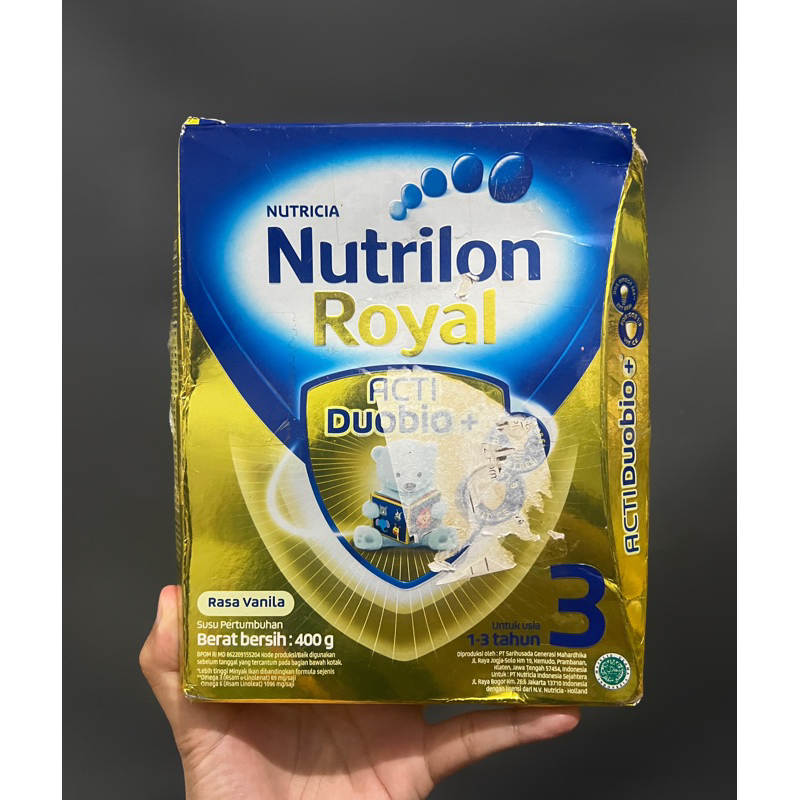 

Nutrilon Royal 3 Vanila Susu Pertumbuhan Bubuk 400 gr