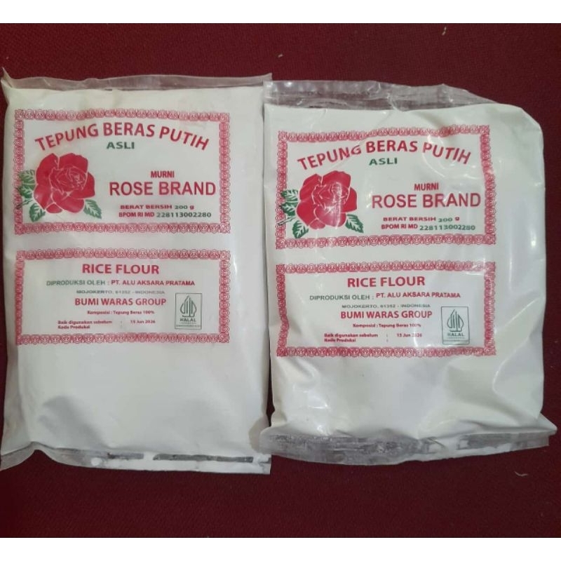 

Tepung Beras Rose Brand 200gr (ECER)