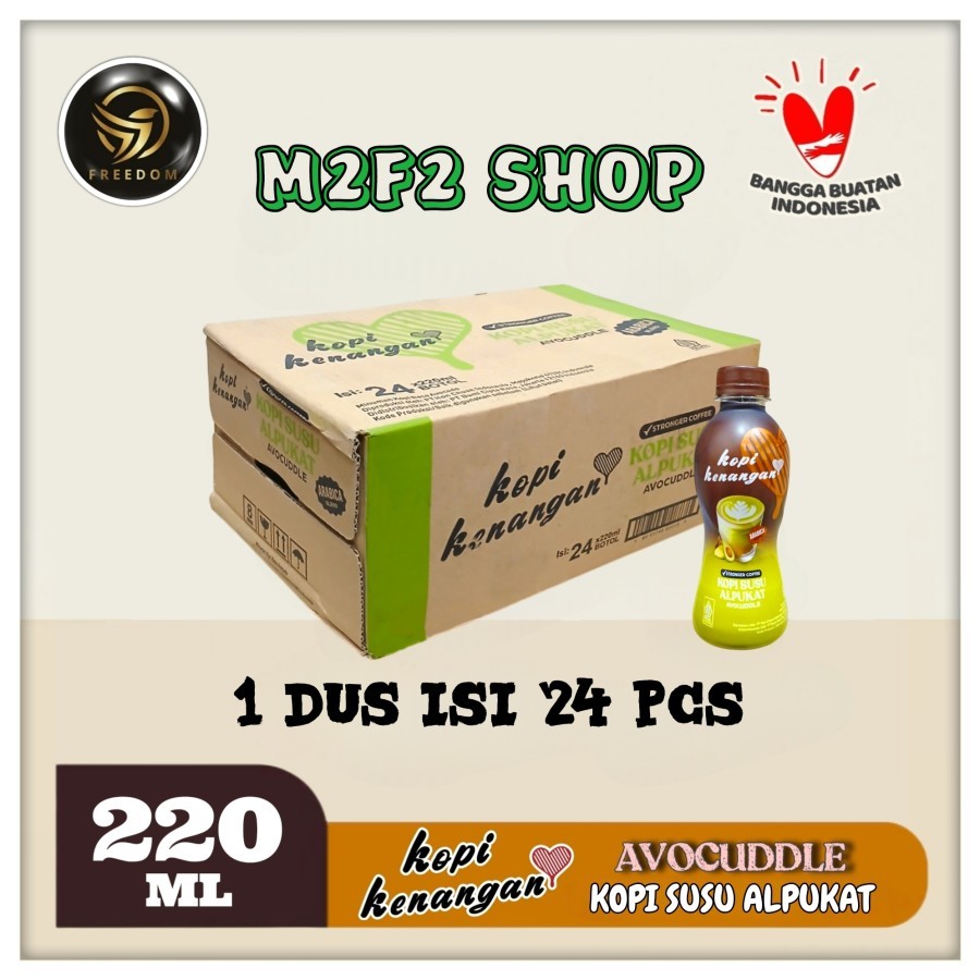 

Kopi Kenangan Avocuddle Coffee With Milk Avocado | Kopi Susu Alpukat Botol Pet - 220 ml (Kemasan Karton)