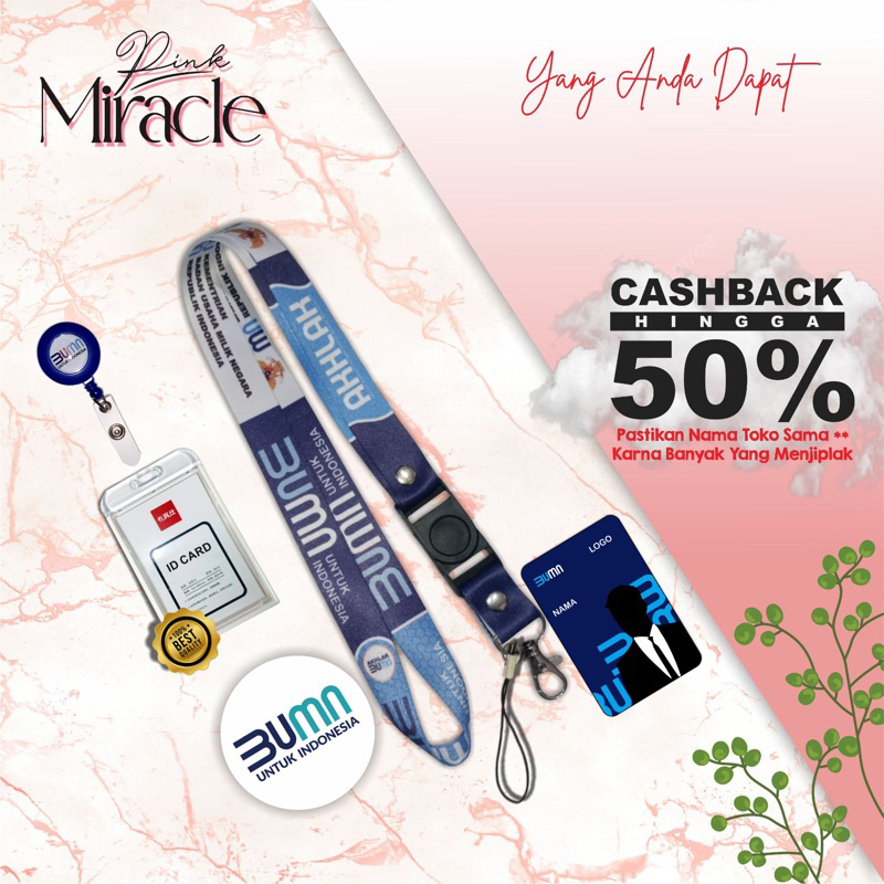 

Lanyard KEMENTRIAN BUMN / Tali Idcard KEMENTRIAN BUMN [Ready stock] Termurah