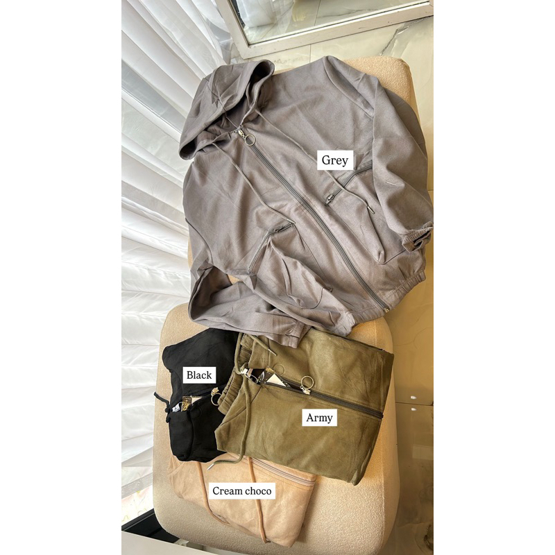 MRN STORE| Jacket Wanita Suede import Bkk Hk