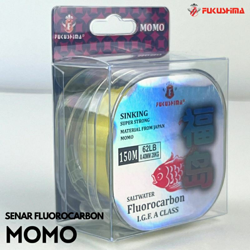 SENAR PANCING FUKUSHIMA MOMO FLUROCARBON WARNA KUNING 150m