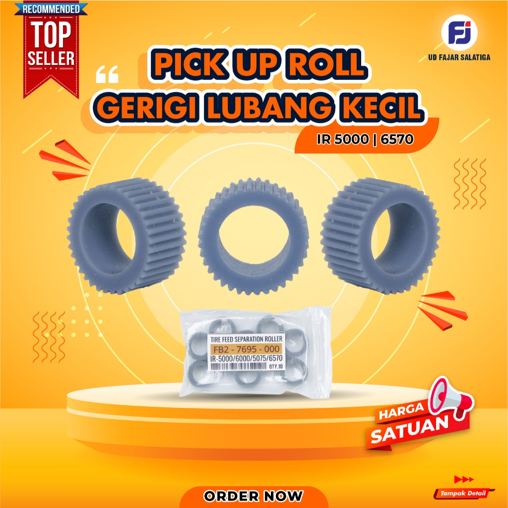 

PICK UP ROLL GERIGI PAPER FEED LUBANG KECIL IR5000 6570 SERIES