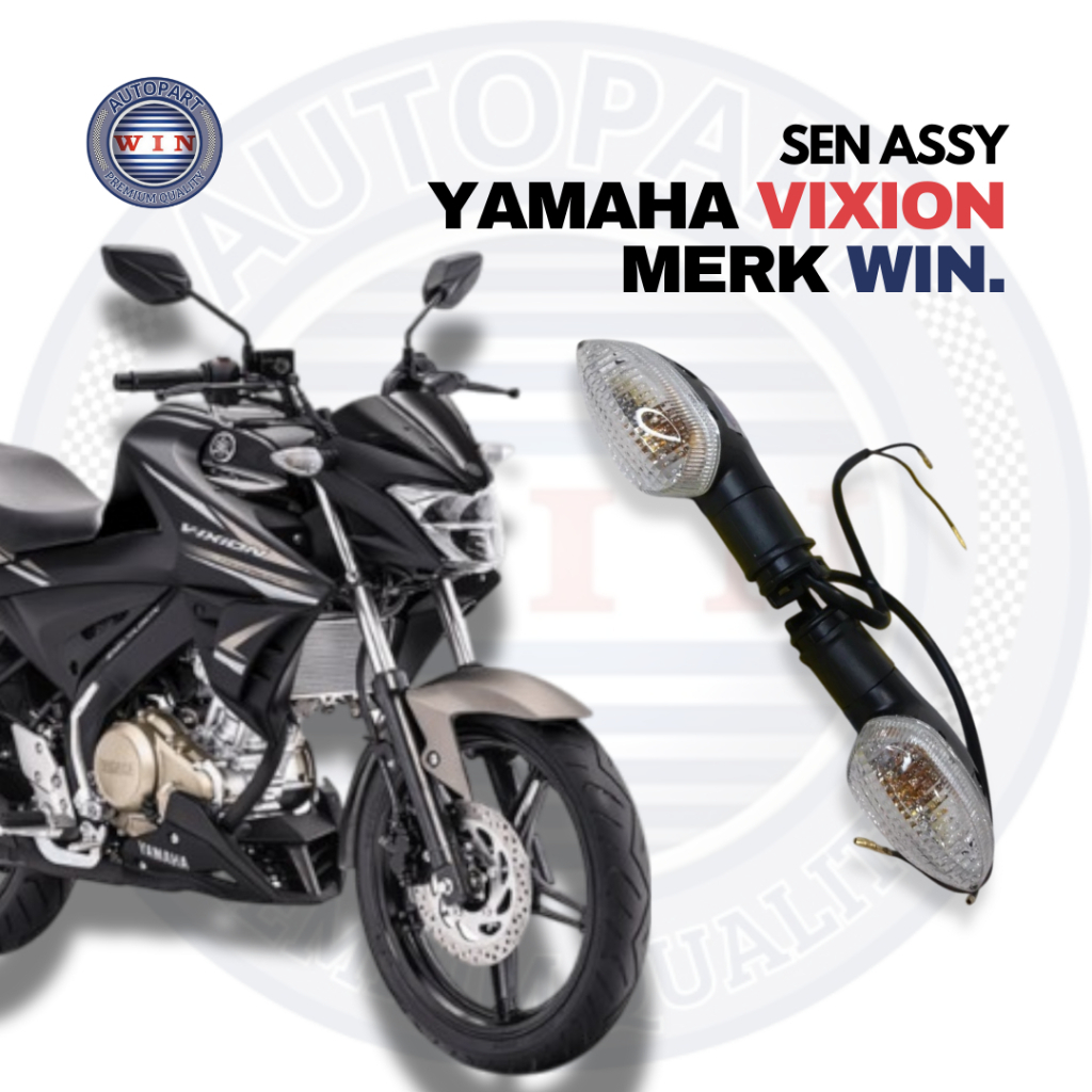 Sen Assy Vixion || Sen Assy Depan Lampu Sein Set Kanan-Kiri Yamaha Vixion Merk Win