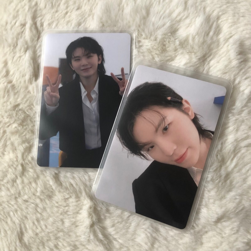 2 PC SEVENTEEN WOOZI PENSIL YZY YIZHIYU + TOWER RECORDS TOREC 17 IS RIGHT HERE