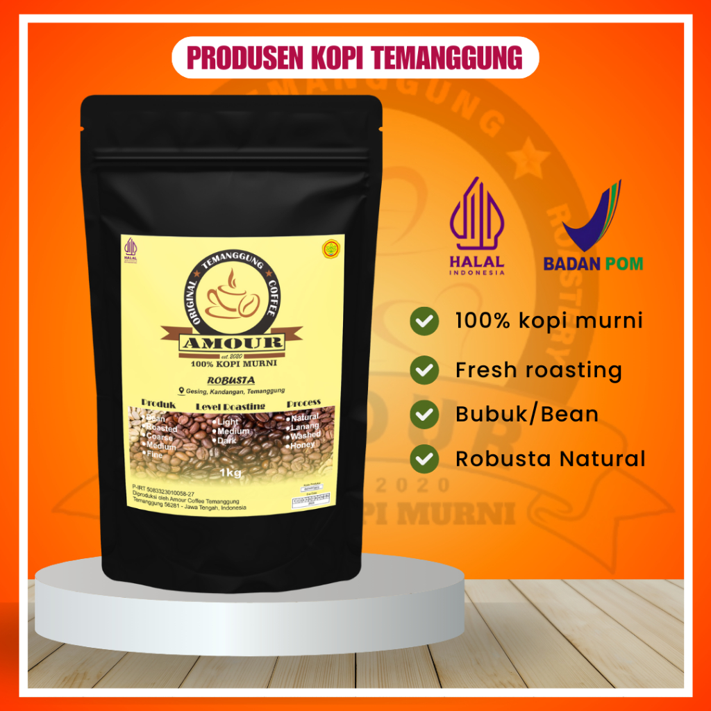 

Kopi Robusta Temanggung Bubuk Murni 250gr | Kopi Bubuk Murni 100% | Kopi Hitam Bubuk asli