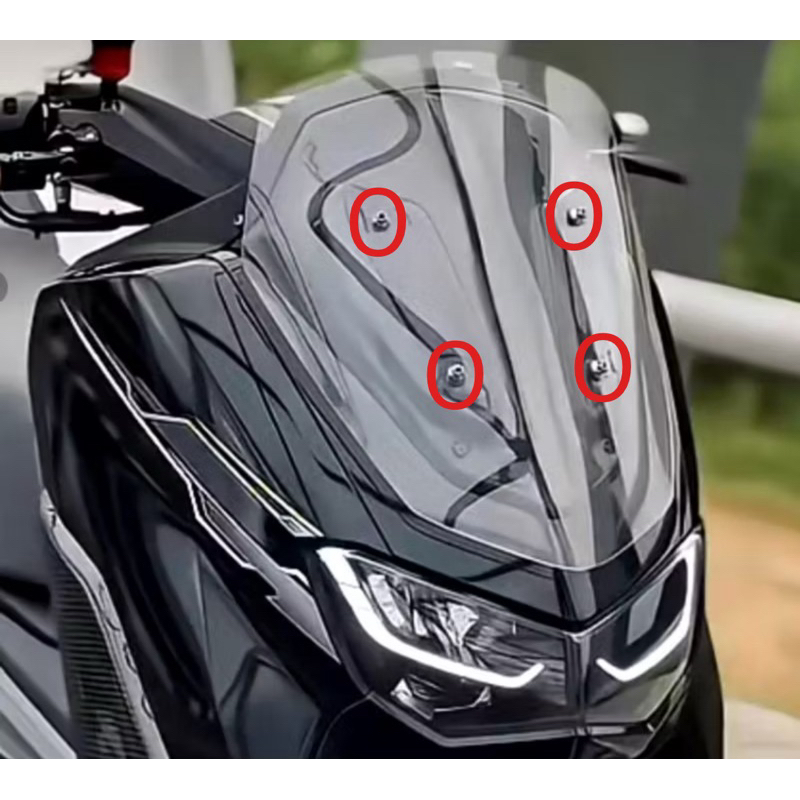 BAUT VISOR NMAX STAINLESS ORIGINAL THAILAND HARGA 4 BAUT