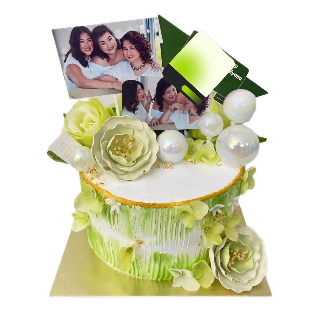 

Cake Birthday Rose Green