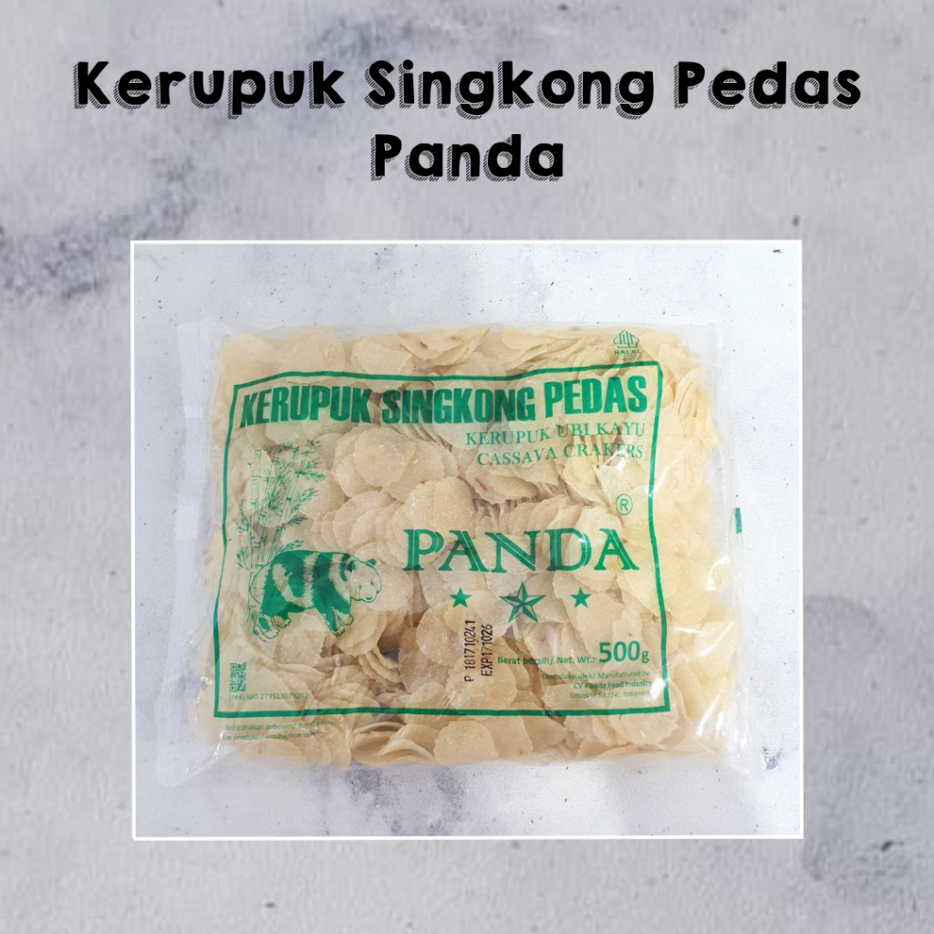 

KERUPUK SINGKONG PEDAS PANDA (BERAT 500 GRAM)