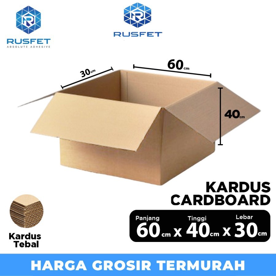 

KARDUS PACKING KARTON BOX 60x40x30cm Dus Kotak Packaging Polos tebal