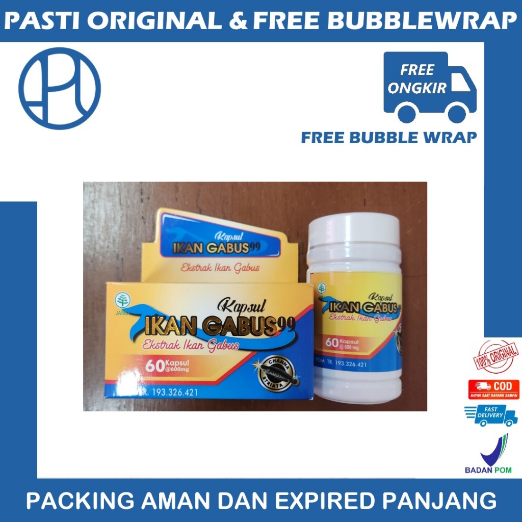 KAPSUL IKAN GABUS 99 BOTOL 60 KAPSUL
