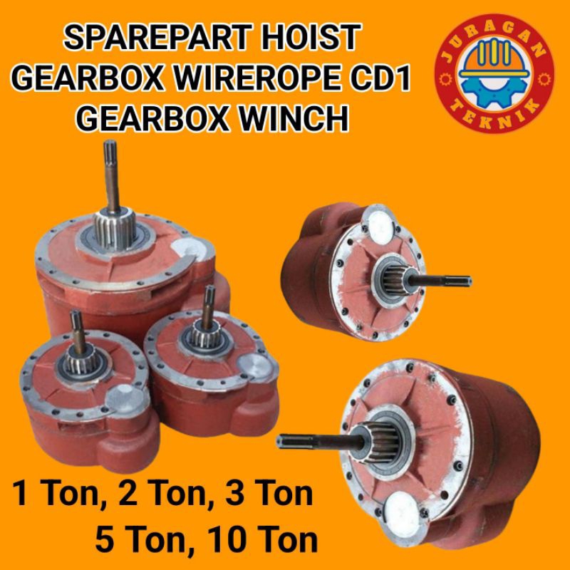 Gearbox Winch Hoist 5 ton