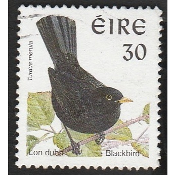 

A 11432 SATU BUAH PRANGKO IRLANDIA EIRE NOMINAL 30C TEMA SATWA BURUNG BLACKBIRD DENGAN KONDISI SUDAH ADA CAP