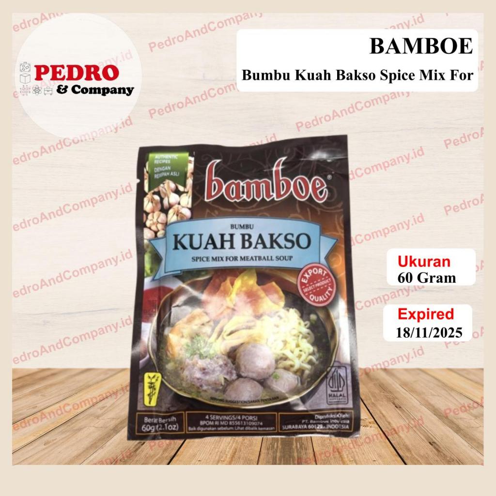 

Bamboe Bumbu KUAH BAKSO 60 gram spice mix for meatball soup