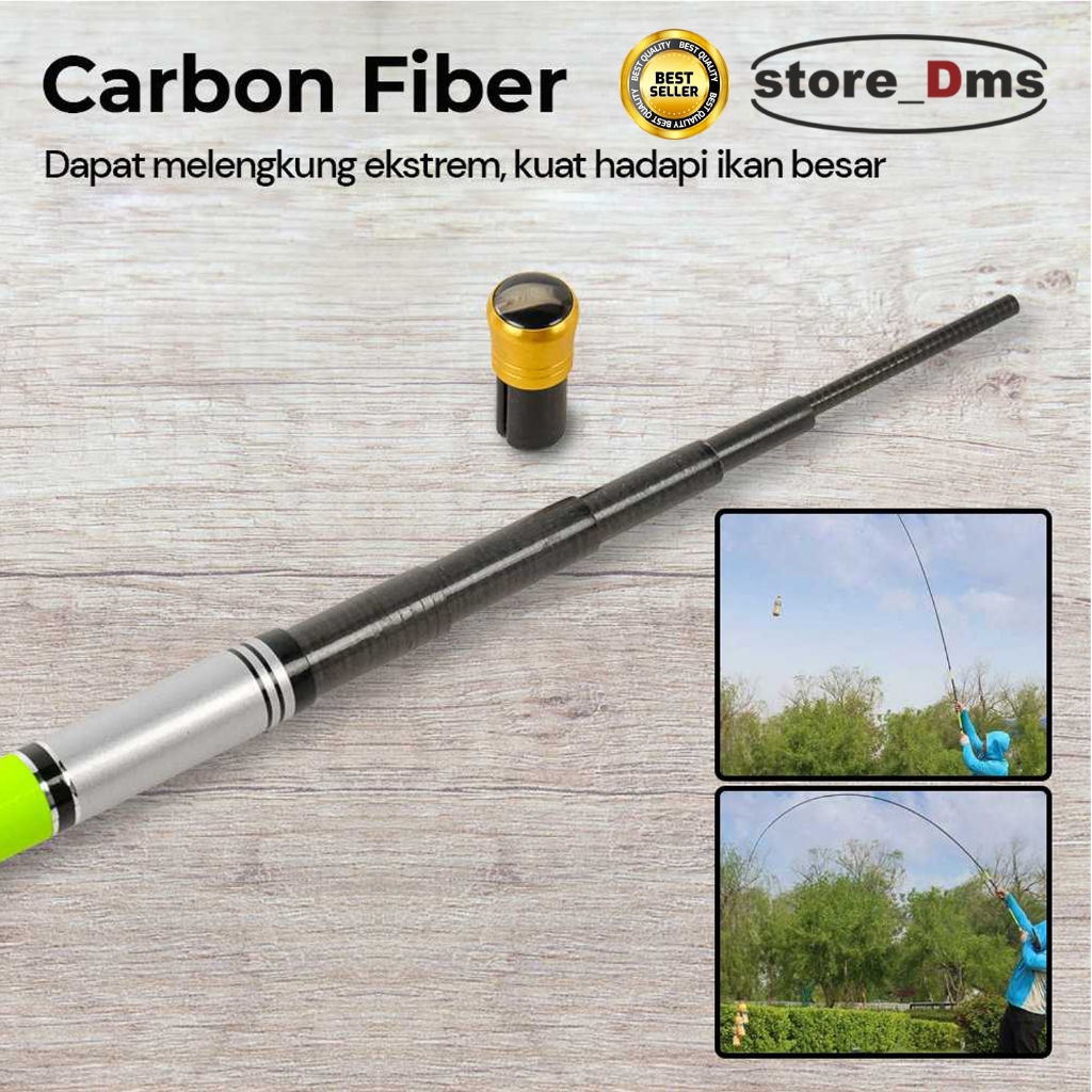 Joran Pancing Pole Tegek Carbon Fiber Fishing Rod