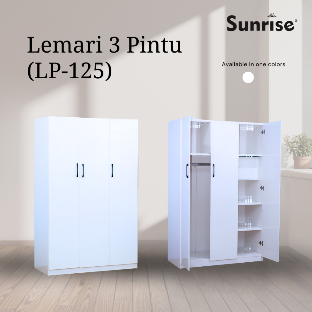 Sunrise Lemari 3 Pintu UPVC