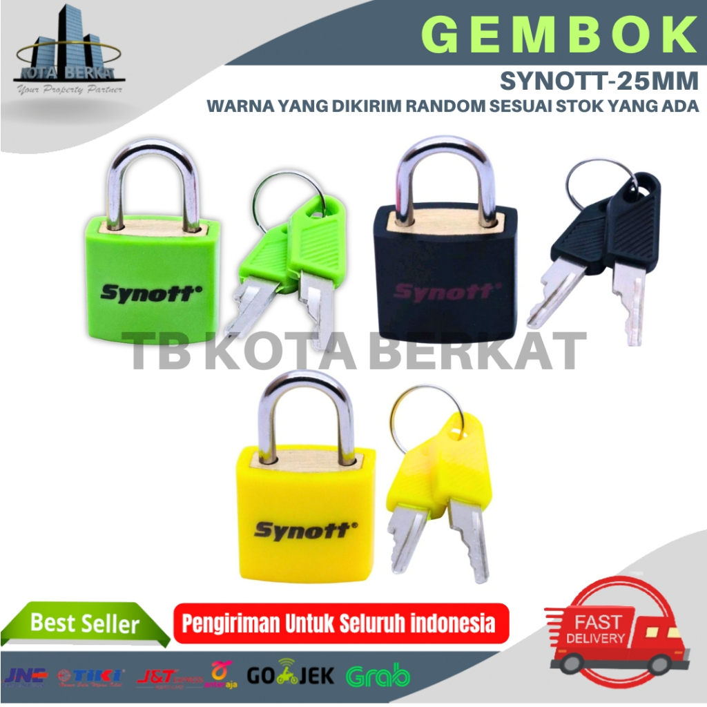 GEMBOK KECIL WARNA WARNI / PADLOCK / GEMBOK KOPER