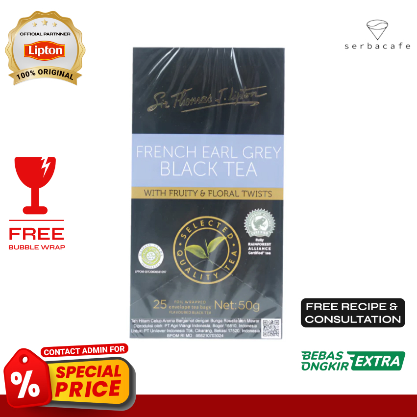

Lipton Tea Bag Early Grey Black Tea (25x2 gr)